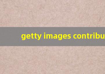 getty images contributor